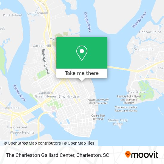 Mapa de The Charleston Gaillard Center