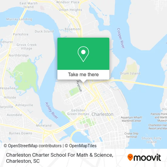 Charleston Charter School For Math & Science map