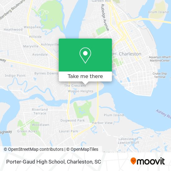 Porter-Gaud High School map