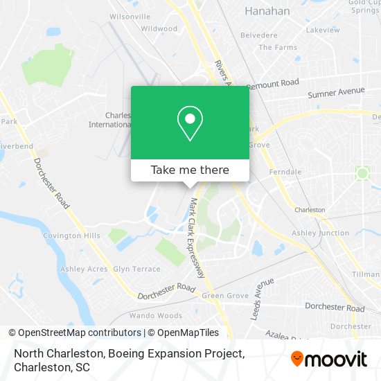 North Charleston, Boeing Expansion Project map