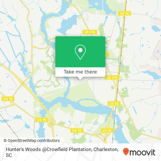 Hunter's Woods @Crowfield Plantation map