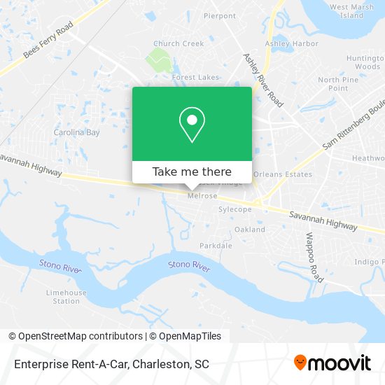 Mapa de Enterprise Rent-A-Car