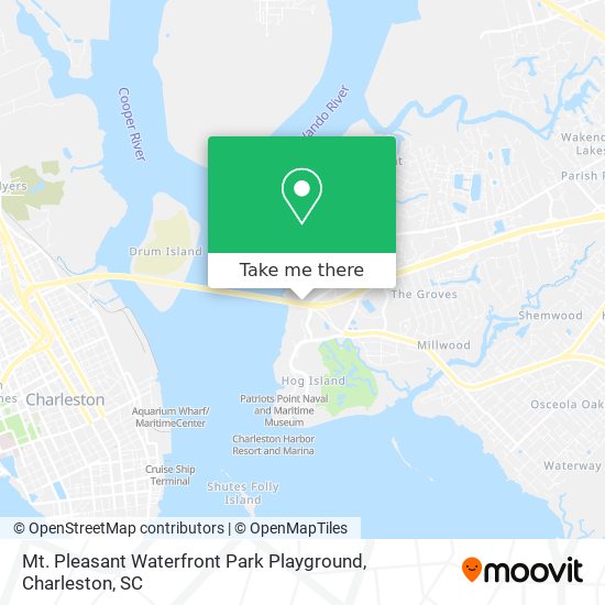 Mt. Pleasant Waterfront Park Playground map