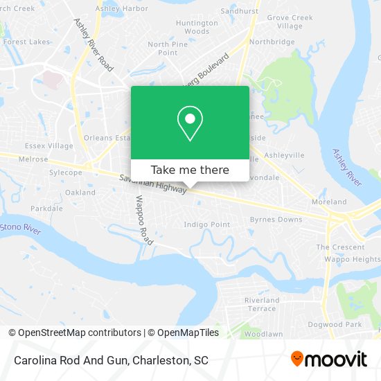 Carolina Rod And Gun map