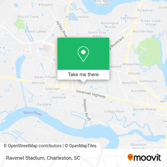Ravenel Stadium map