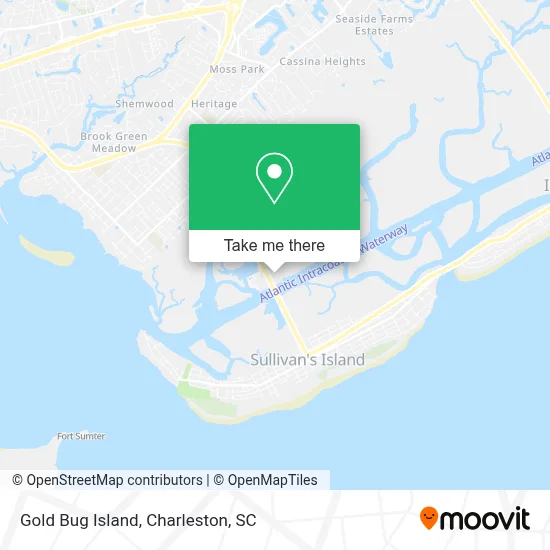 Gold Bug Island map