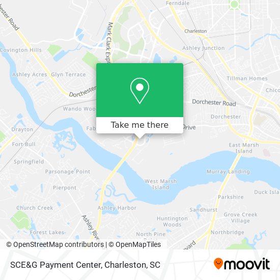 Mapa de SCE&G Payment Center