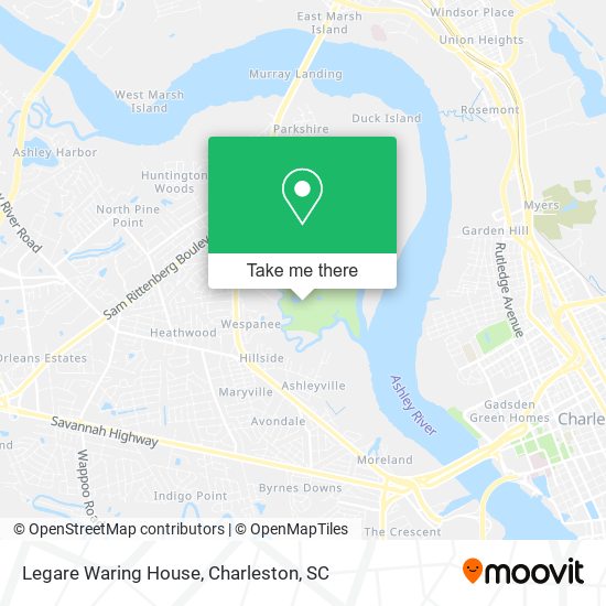 Legare Waring House map