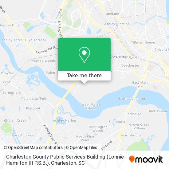 Mapa de Charleston County Public Services Building (Lonnie Hamilton III P.S.B.)