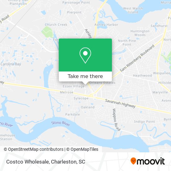 Mapa de Costco Wholesale