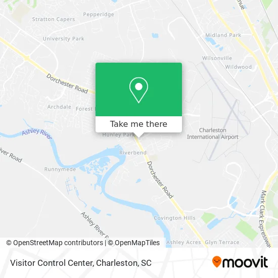 Visitor Control Center map