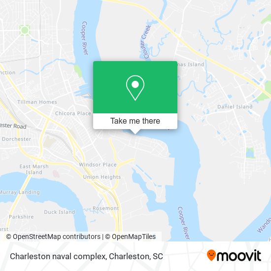 Charleston naval complex map