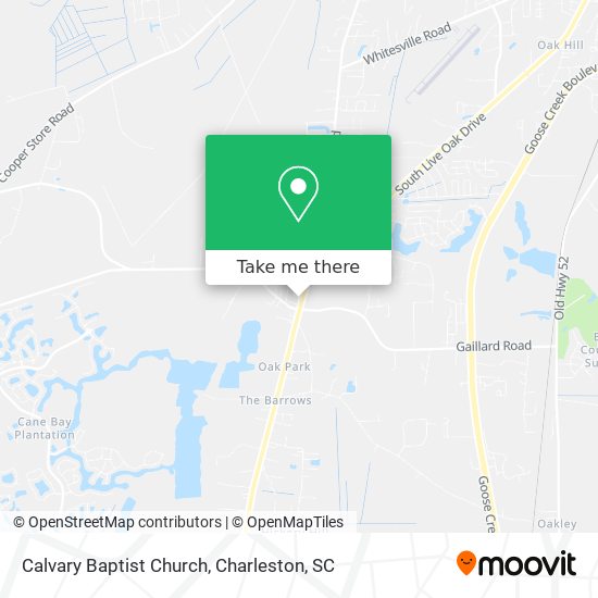 Calvary Baptist Church map