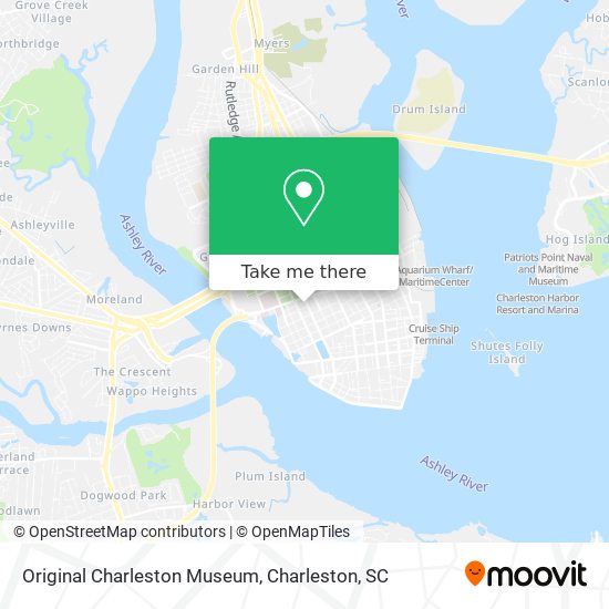 Mapa de Original Charleston Museum