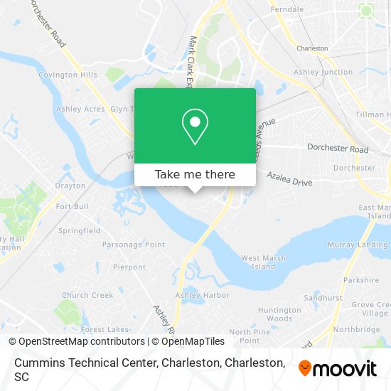 Cummins Technical Center, Charleston map