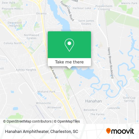 Mapa de Hanahan Amphitheater