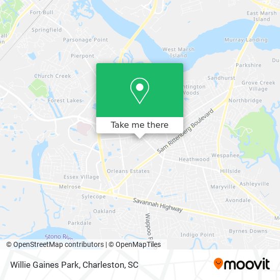 Mapa de Willie Gaines Park