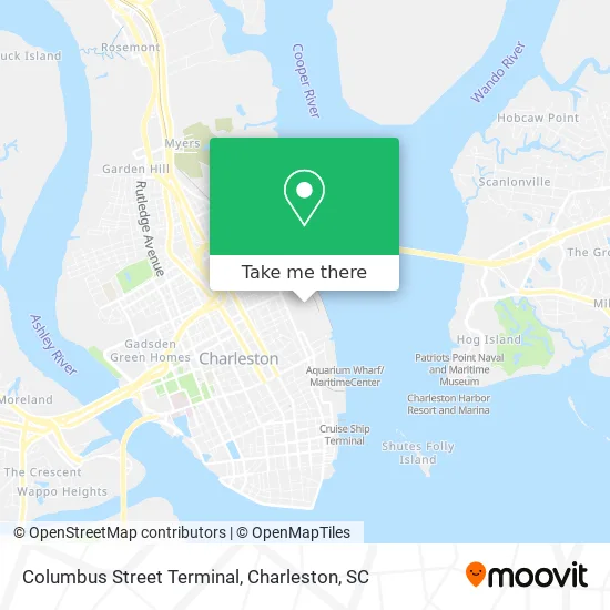 Columbus Street Terminal map