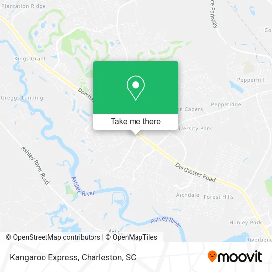 Kangaroo Express map