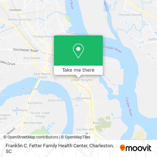 Franklin C. Fetter Family Health Center map