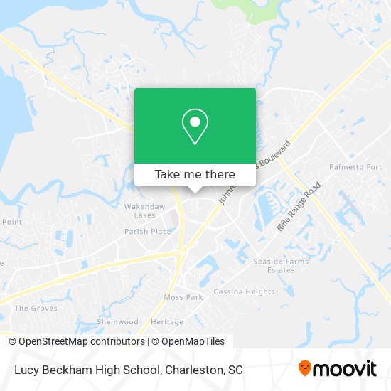 Lucy Beckham High School map