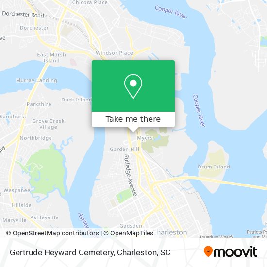 Gertrude Heyward Cemetery map