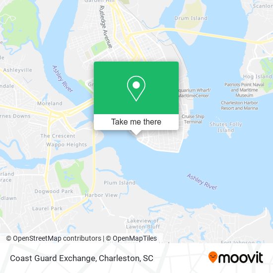 Coast Guard Exchange map