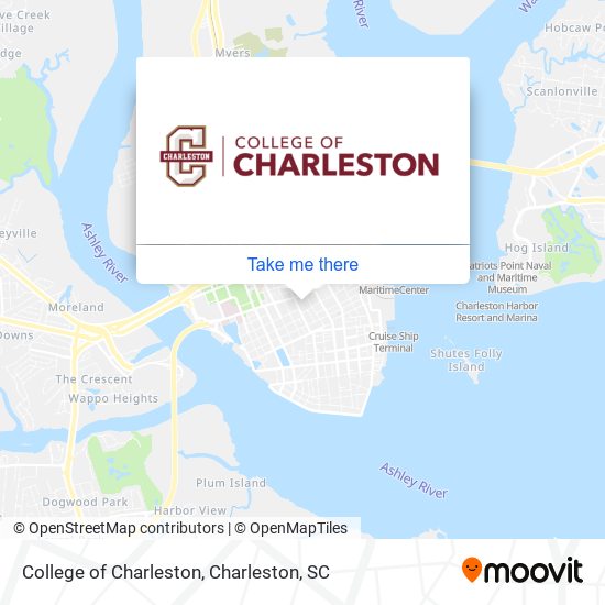 College of Charleston map