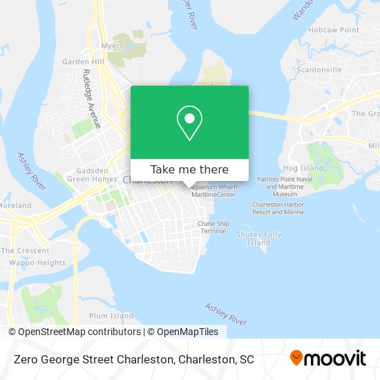 Zero George Street Charleston map