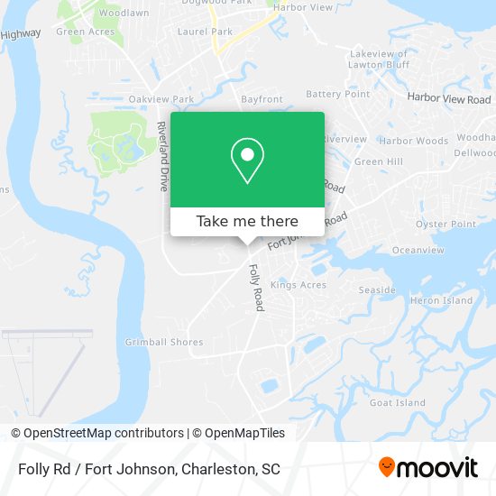 Mapa de Folly Rd / Fort Johnson