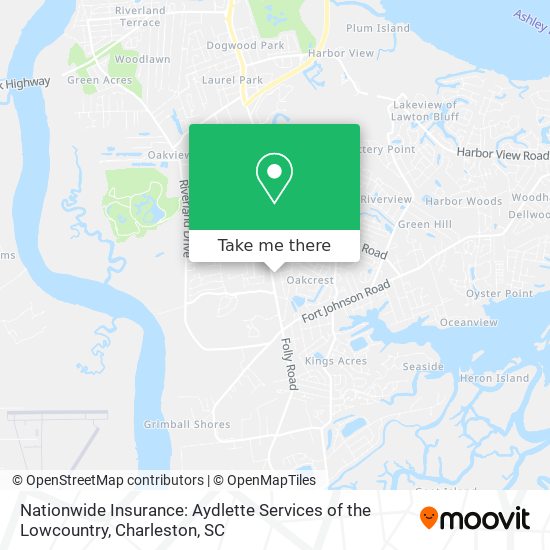 Mapa de Nationwide Insurance: Aydlette Services of the Lowcountry