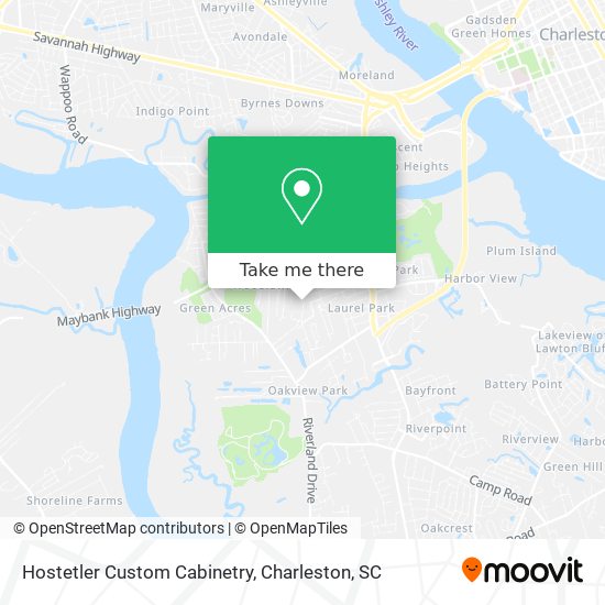 Hostetler Custom Cabinetry map