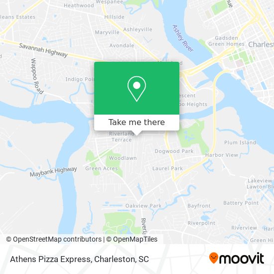 Mapa de Athens Pizza Express