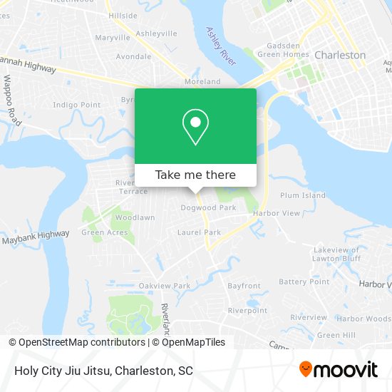 Holy City Jiu Jitsu map