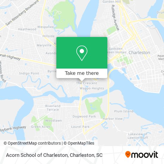 Mapa de Acorn School of Charleston