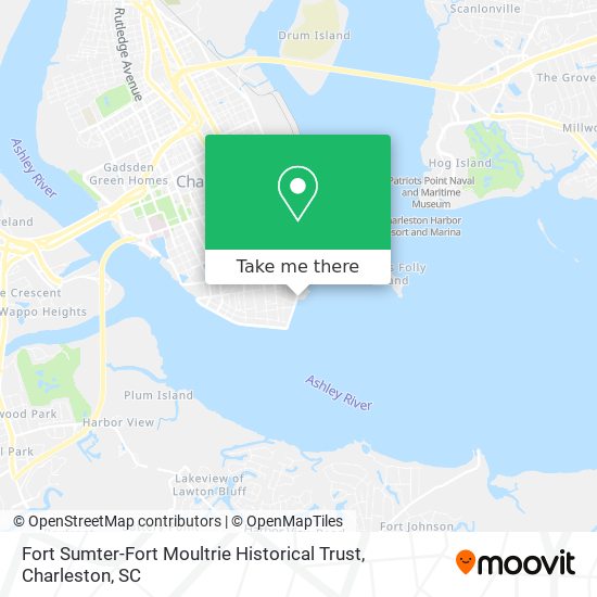 Fort Sumter-Fort Moultrie Historical Trust map