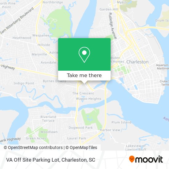 VA Off Site Parking Lot map