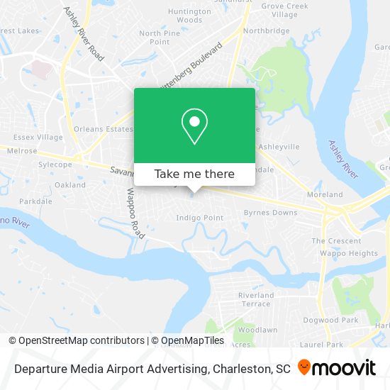 Departure Media Airport Advertising map