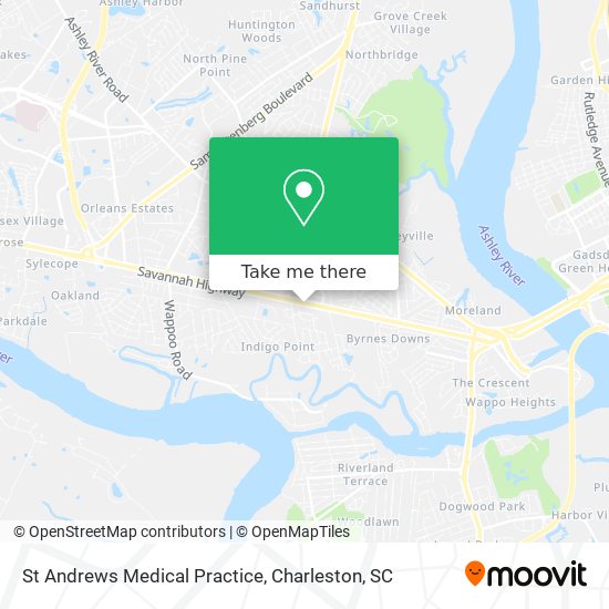 St Andrews Medical Practice map