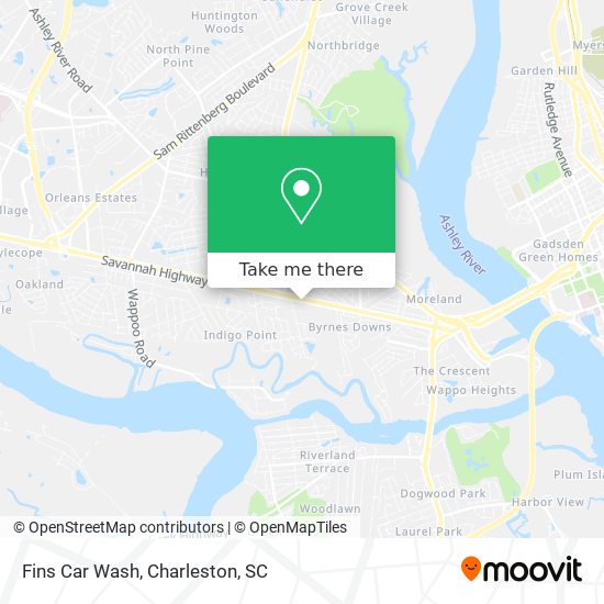 Fins Car Wash map