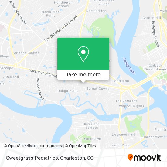 Mapa de Sweetgrass Pediatrics