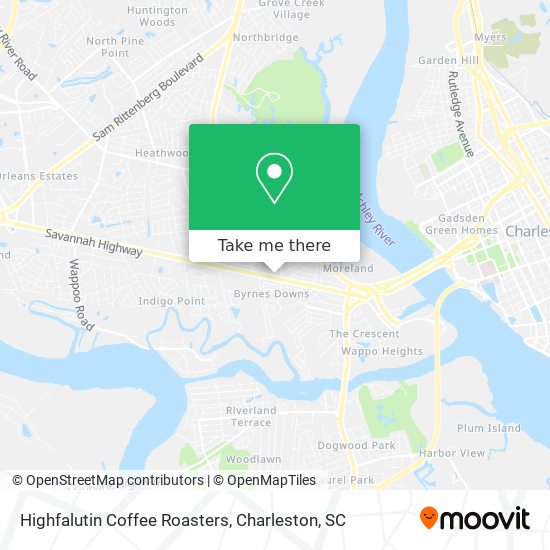 Highfalutin Coffee Roasters map