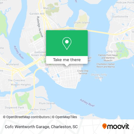 Cofc Wentworth Garage map