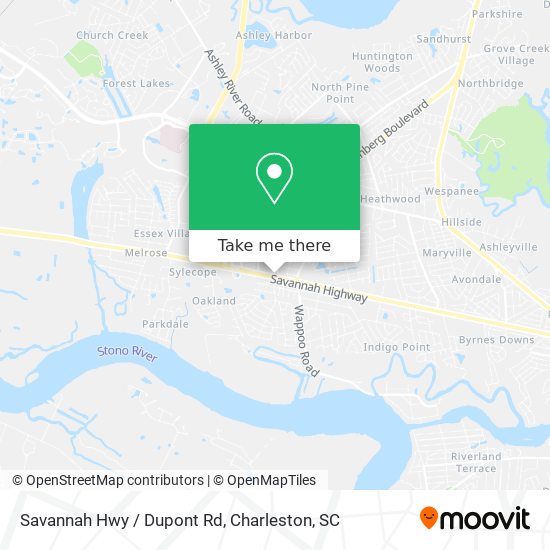 Savannah Hwy / Dupont Rd map