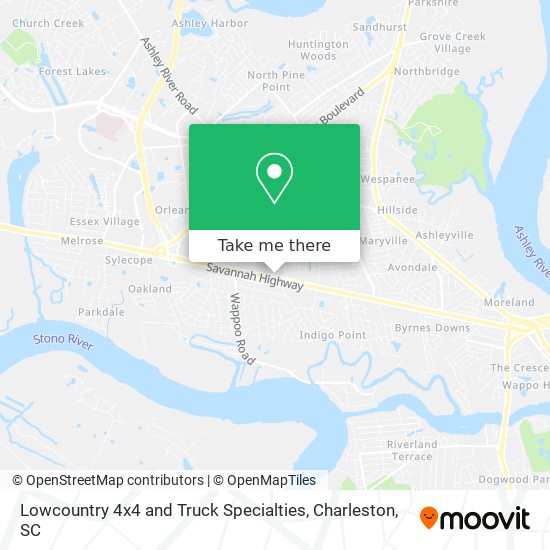 Lowcountry 4x4 and Truck Specialties map