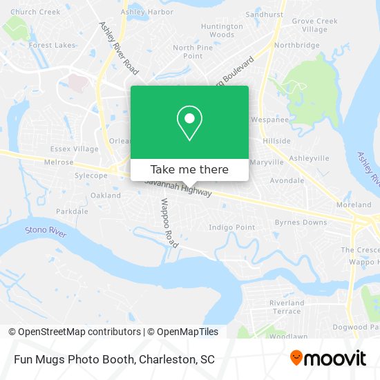 Mapa de Fun Mugs Photo Booth