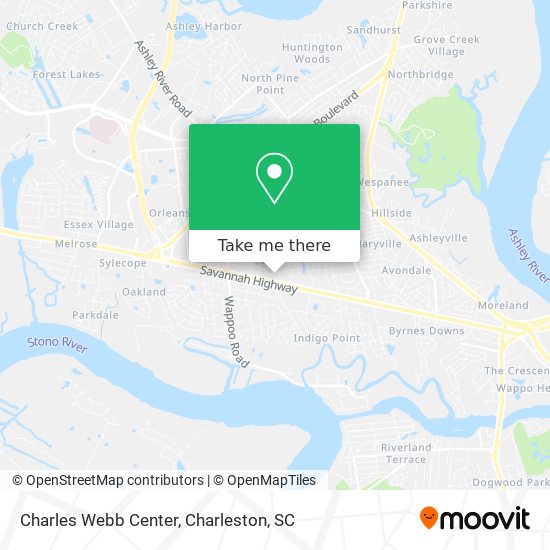 Charles Webb Center map