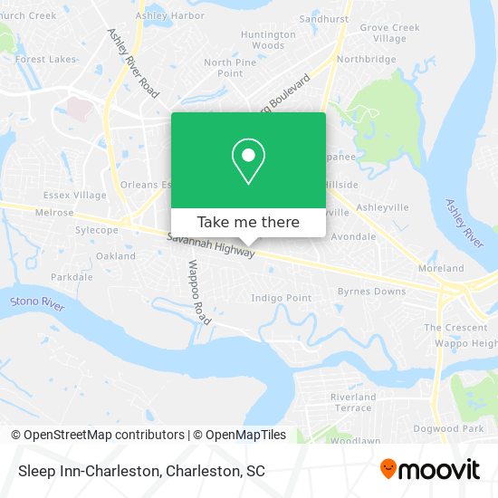 Sleep Inn-Charleston map