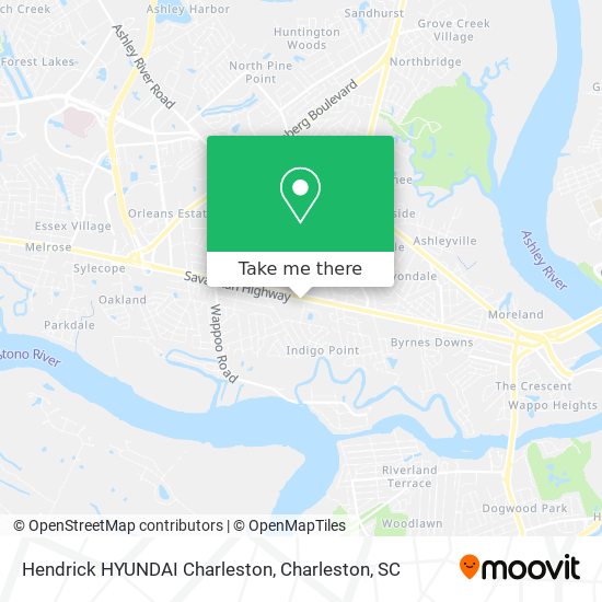 Hendrick HYUNDAI Charleston map