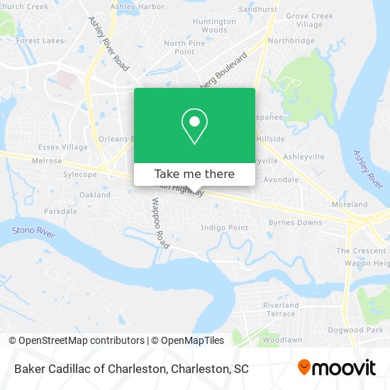 Mapa de Baker Cadillac of Charleston